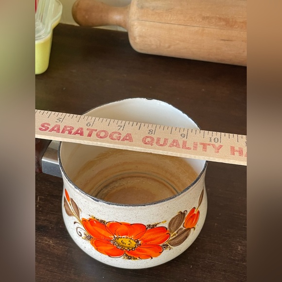 Vintage Sanko Ware Show Pans Enameled Warmer Server Pan🧡 - Picture 9 of 9